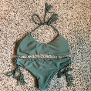 Olive green bikini